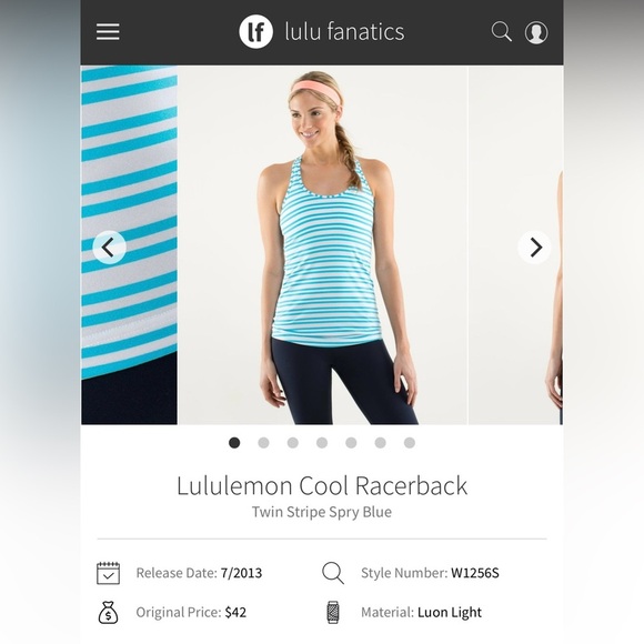Lululemon Cool Racerback - Picture 1 of 7